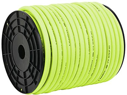 Flexzilla Pro Air Hose, Bulk Plastic Spool, 1/2 in. x 250 ft, Heavy Duty, Lightweight, Hybrid, ZillaGreen - HFZ12250YW