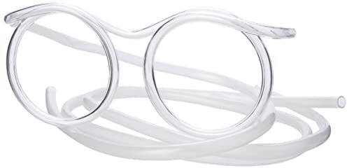 Funtime Gifts - Silly Straw Drinking Glasses - Reusable, Wearable Fun for Every Sip!