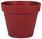EDA - Pot de Fleur Rond Toscane Ø 30 cm - Volume 10 L - Ø 29,5 x H.24 cm - Rouge Rubis