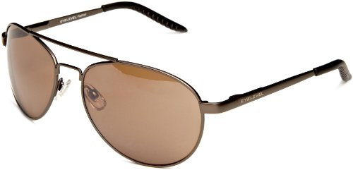 Eyelevel Commander Sunglasses - Classic Pilot Style Unisex Sunglasses in Brown - With UV400 Protection & CAT3 Lens