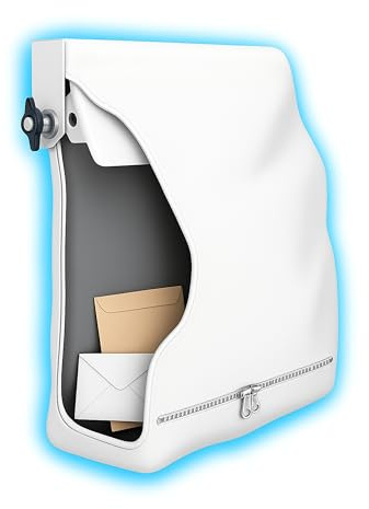 Fire Proof Retardant Letterbox Bag. Dog Proof Mail Catcher. Internal Letter Box Cover. Extra Security