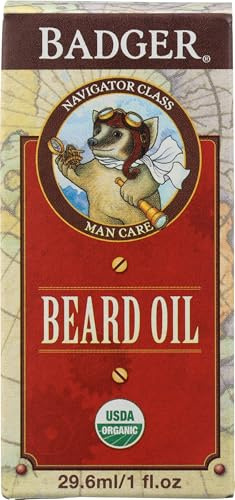 Badger Company, Beard Oil, Navigator Class, Man Care, 1 fl oz (29.6 ml)