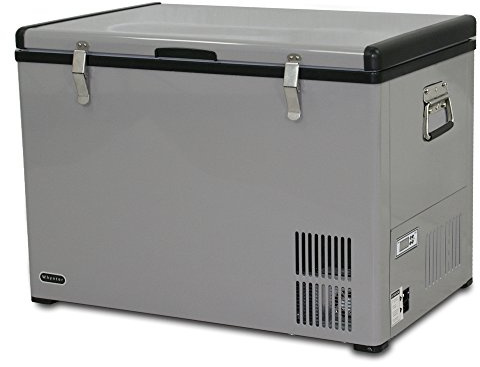Whynter FM-65G 65 Quart Portable Refrigerator and Deep, AC 110V/ DC 12V, Real Chest Freezer for Car, Home, Camping, and RV with-8°F to 50°F Temperature Range, Gray, One Size