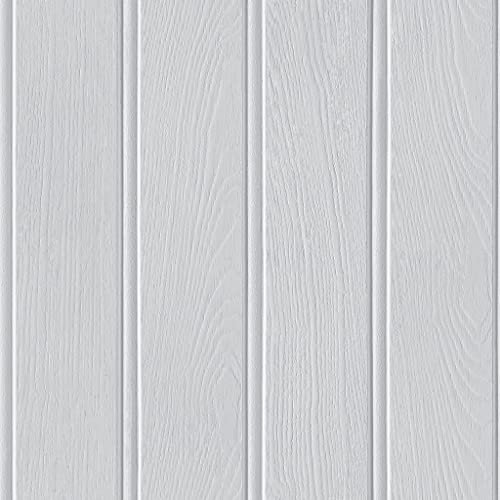 Arthouse Tongue & Groove Effect Wallpaper – Grey Wood Grain - Photographic Design – Rustic – Wood Slat Look - for Living Spaces & Feature Walls - 694300