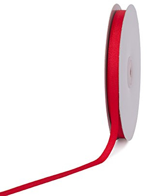 Creative Ideas Solid 3/8-Inch Grosgrain Ribbon, 50-Yard, Red