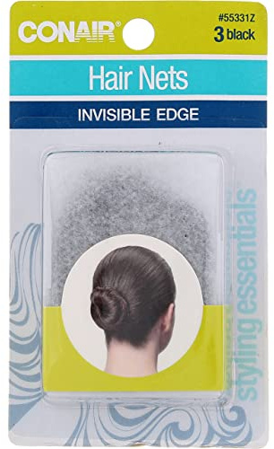 Conair 55331 3 CT. HAIR NET BLACK