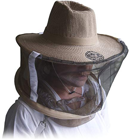 Goodland BEE Supply GL-Veil-LG Professional Beekeeping Beekeepers Hat Veil for Bee Protection During Beehive Maintenance