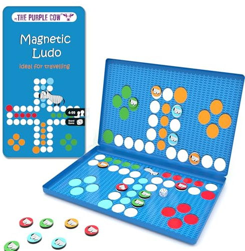 The Purple Cow PC001 Ludo Magnetic Travel Game
