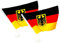Piersando Autofahne Set 2 Stück Auto Fahne Fussball EM WM Länderflagge Fanartikel Land Flagge Autoset Eishockey Handball Basketball Deutschland mit Adler