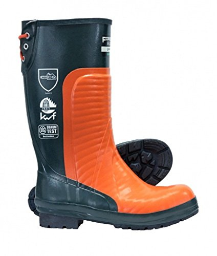 Skellerup Euro Forester Chainsaw Safety Boots Size=7 Orange Black