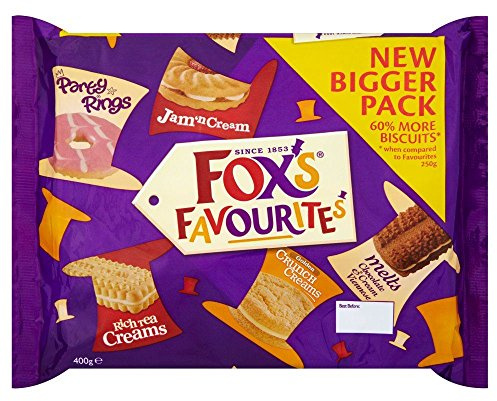 Fox's - Assortiment de biscuits Favourites - lot de 2 boîtes de 400 g