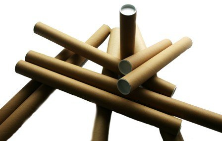 Globe Packaging 5 x A1 Postal Poster Tube Roll 630mm x 45mm (25) + END CAPS