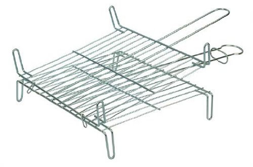 Flores Cortés 33506 - Parrilla Doble cincada, 78 x 50 x 20 cm, Color cincado