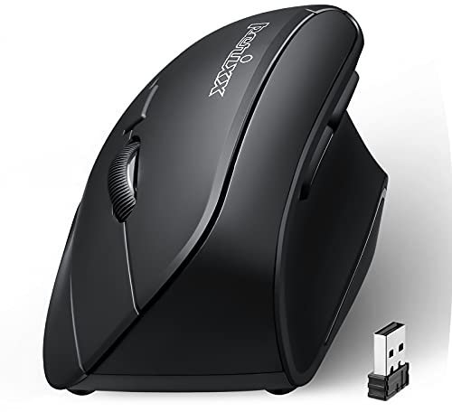Perixx PERIMICE-715 II Ergonomische Vertikale Maus Kabellos 2,4 GHz