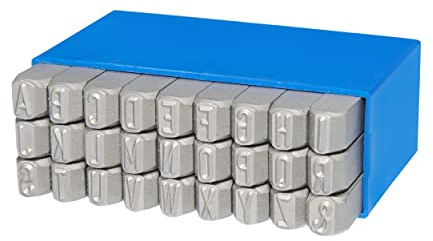 GRAVUREM-S Standard Impact Letters Timbri a percussione, timbri in rilievo, lettere di impatto - lettere A-Z,& / 4mm