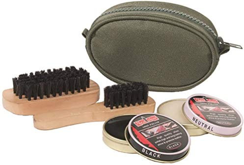Mil-Tec Unisex's Schuhputzzeug-12936000 Shoe Cleaning kit, Olive, Standard Size