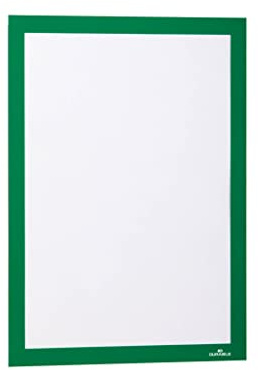 Durable 487205 Duraframe Sachet de 2 Cadres d'Affichage Repositionnables A4 Vert