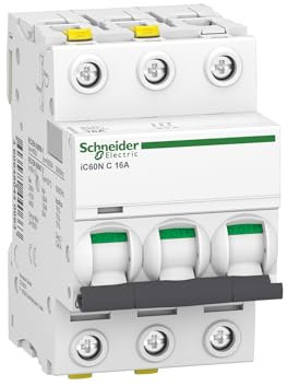 Schneider Electric Leitungsschutzschalter Acti9 iC60N, 3-polig, 16A, C-Charakteristik, Artikelnummer A9F04316