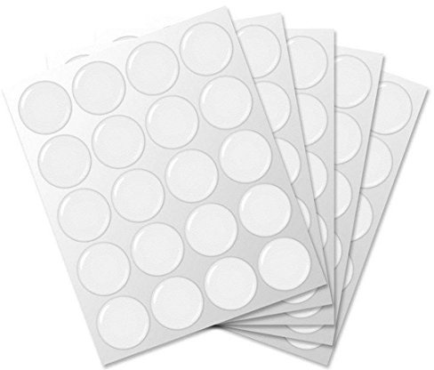 IGOGO Epoxy Resin Dome Stickers – Clear or Glitter Self-Adhesive Dots for DIY Crafts, Bottle Caps, Hair Bows, Scrapbooks, Jewelry & Pendants 1 Inch Clear 100PCS