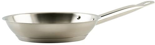 Winco Commercial-Grade Stainless Steel Fry Pan, Natural Finish, 8