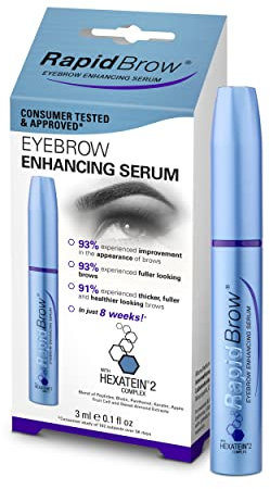 RapidBrow Eyebrow Enhancing Serum, Hexatein 2 Complex, 3 ml