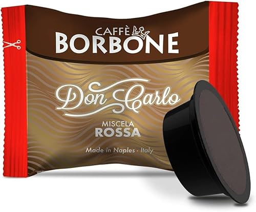 Kapseln kompatibel Lavazza A Modo Mio Kaffee 'Borbone Don Carlo Mischung rot