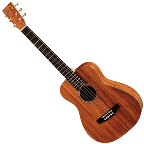 MARTIN & CO - LXK2L Chitarra Acustica Compatta Left‑Handed, Little Martin Dreadnought Ridotta, Top Fondo Fasce in Koa HPL, Manico Stratabond, Tastiera Richlite, FSC Custodia Morbida Inclusa