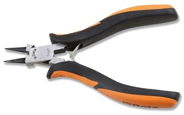 Beta 1173BM - Pinza per elettronica a becchi tondi corti impugnatura bimateriale