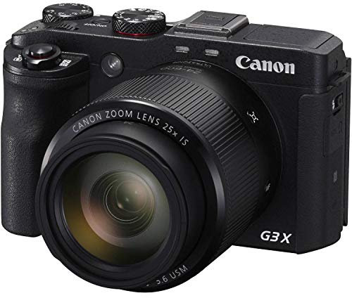 Canon PowerShot G3 X - Cámara digital (Auto, Nublado, Modos personalizados, Luz de día, Flash, Fluorescente, Fluorescente H, Sombra, Tungst, Fuegos artificiales, Noche, Retrato, Nieve, Batería, Cámara compacta, 8,8 - 220 mm, Auto, Flash desactivado, Flash on, Forzado)