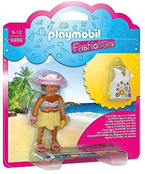 Playmobil 6886 Beach Fashion Girl with Changeable Clothing, Fun Imaginative Role-Play, PlaySets Suitable for Children Ages 4+