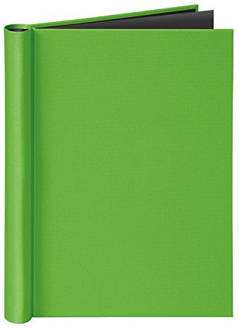 VELOFLEX 4944341 - Klemmbinder DIN A4 Velocolor, mit Leinenstruktur, Füllmenge max. 150 Blatt, grün, 1 Stück