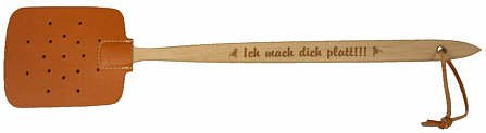 Fliegenklatsche Ich mach Dich platt 46cm