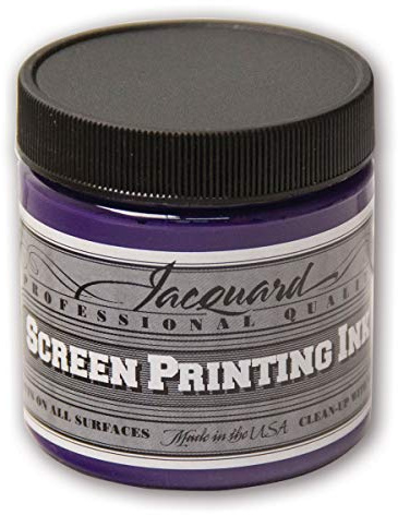 Jacquard Professionellt screentrycksbläck 4 oz ogenomskinlig violett