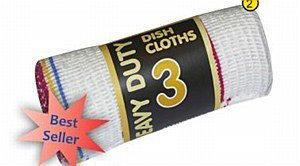 Ramon Set Of 3 Heavy Duty Dishcloths Assorted 34cm x 30cm