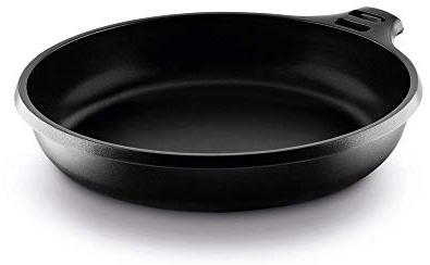 Fundix Castey - Padella Antiaderente in Alluminio pressofuso per Cottura a induzione, ø 20 cm, con Manico Rosso Removibile