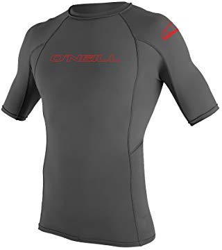O'Neill UV Sonnenschutz Youth Basic Skins Kurzarm Crew Sun Shirt Rash Guard Graphite 6