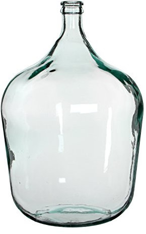 MICA DECORATIONS 83559 GARRAFA Cristal Transparente Diego Ø40CMX.56CM, Neutro, H. 56 cm D. 40 cm