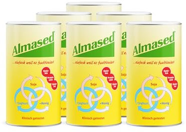 Almased Original Pulver zur Gewichtsreduktion – 6x 500g – effektive Gewichtsabnahme – wissenschaftlich bewiesen – proteinreicher Mahlzeitersatz – 60 Portionen