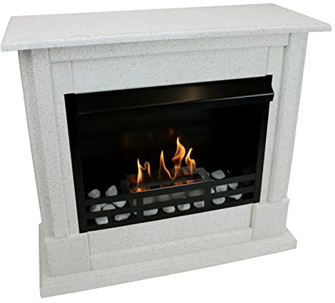 Kaminbau Mierzwa Ethanolkamin Gelkamin Modell Rafael Deluxe inkl. Zubehör - Farbwahl (Granit Hell)