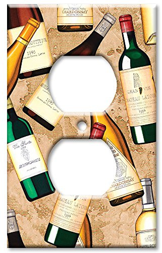 Art Plates - Wine Bottles Switch Plate - Outlet Cover