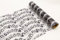 Chemin de Table NOTES de MUSIQUE, blanc