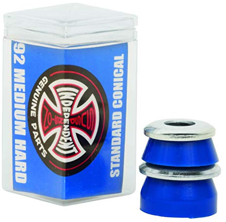 Independent Truck Co. Standard Conical Cushions Blue Skateboard Bushings - 2 Pair with Washers - 92a