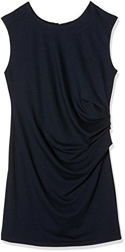 KAFFE Kleid India Damen Kleid Kurzarm Rundhals Cocktailkleid L, Midnight Marine L