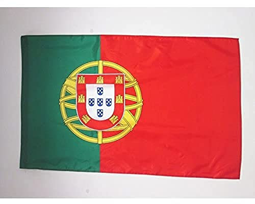 AZ FLAG - Drapeau Portugal - 150x90 cm - Polyester léger - Drapeau Portugais Avec Fourreau et Cordelettes - 80g