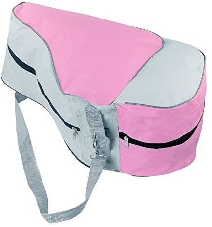 CTK Premium Skate Bag-Waterproof Skate Tote with Adjustable Shoulder Straps,Pink