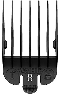 WAHL Nylon Attachment Combs, #8, 25mm, pettini guida per tagliacapelli, accessori, protezioni professionali per tagliacapelli per capelli, Super Taper, Taper2000, Senior, Magic Clip, Legend, Balding