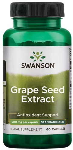 Swanson HERB Grape Seed EXT STD 500MG 60 Cap