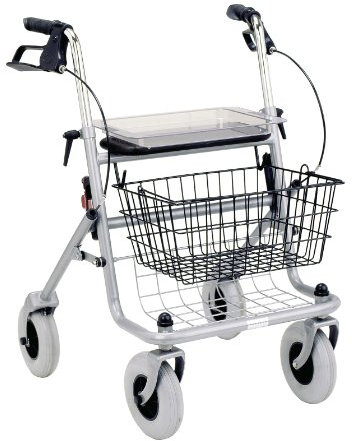 RUSSKA Rollator Russka Silber Metall 130 kg Max. Belastung Erwachsener
