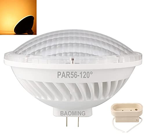 BAOMING PAR56 GX16d Base a LED SMD 26W, 230V, 300W equivalente a lampadine alogene ampio angolo di fascio bianco caldo 3000K Illuminazione Interna