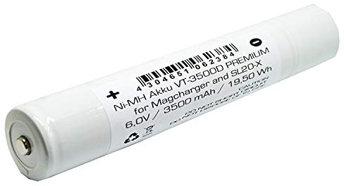 Qualitätsakku kompatibel zu Magcharger Mag Charger u. Streamlight SL-20X NI-MH3500 mAh